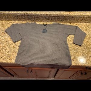 Charter Club Luxury Cashmere Sweater Taupe LP NWT